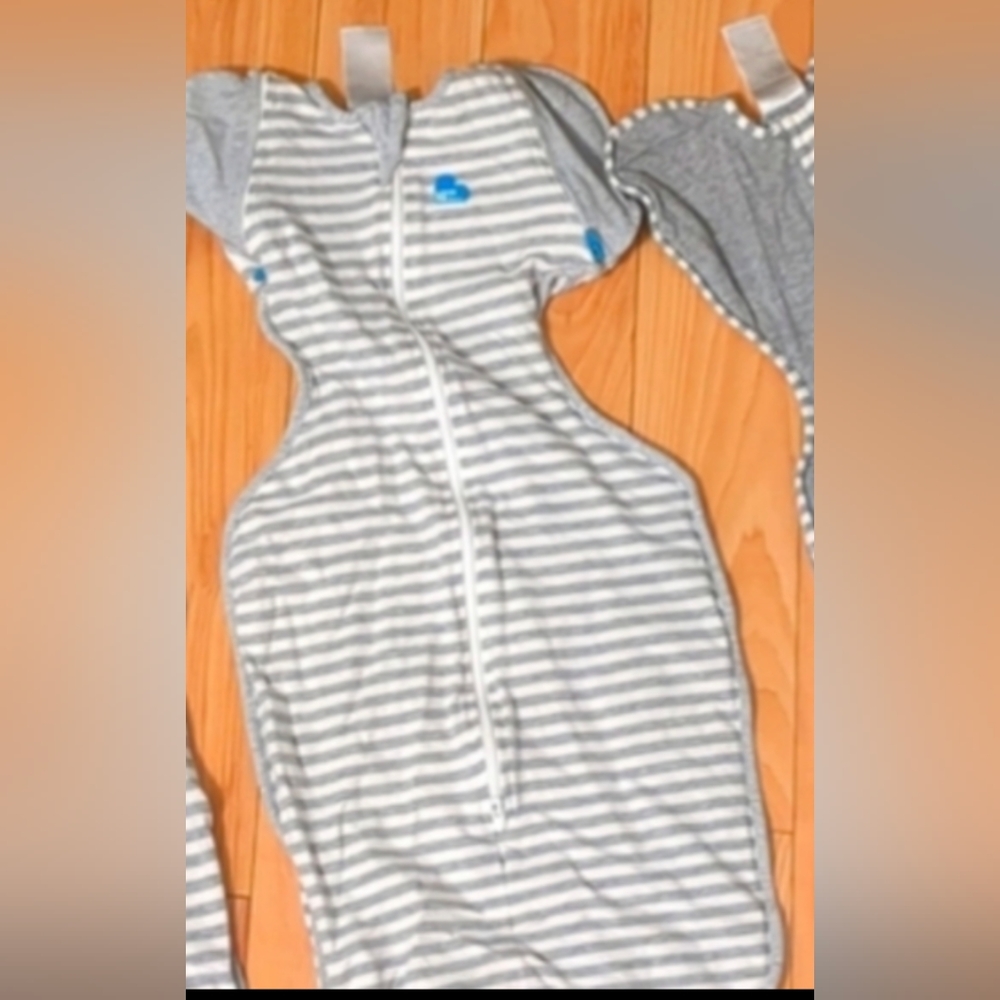 Three love to dream swaddles. Small medium and Large